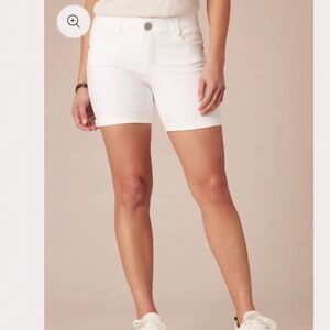 DEMOCRACY "Ab" Solution Denim Shorts SZ 6 Optic White